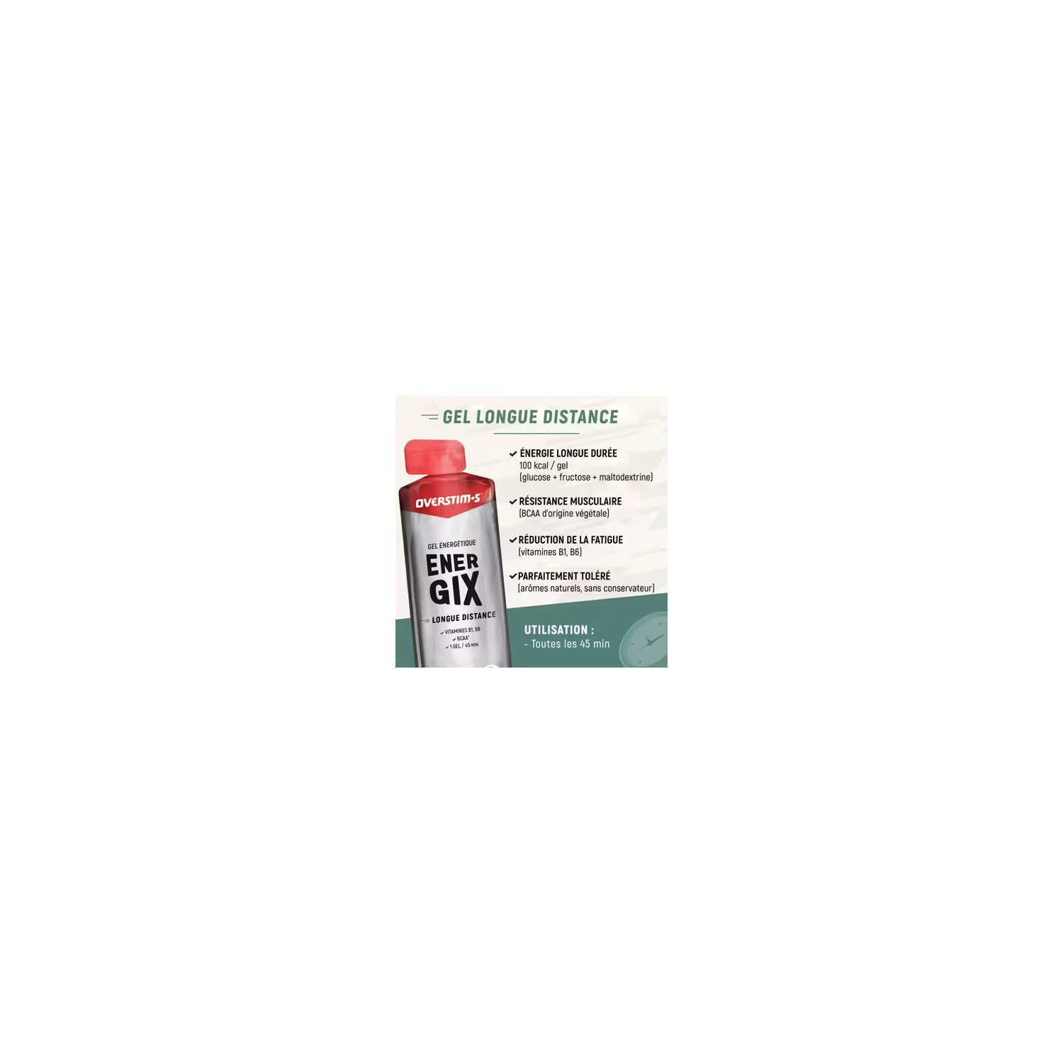 OVERSTIM'S - Gel Energix (Fruits Rouges)