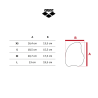 ARENA - Plaquettes Natation Elite 2 / BLACK-WHITE