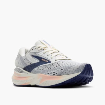 BROOKS - Adrenaline GTS 24 (Femme) Grey/Blue Ribbon/Peach