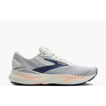 BROOKS - Adrenaline GTS 24 (Femme) Grey/Blue Ribbon/Peach