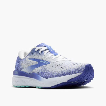 BROOKS - Ghost 16 (Femme) White/Amparo Blue/Limpet Shell