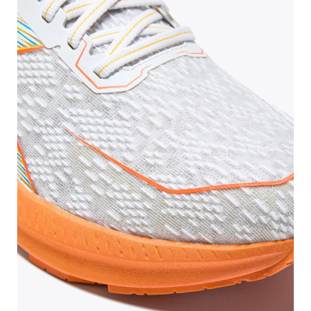 DIADORA - MYTHOS BLUSHIELD VOLO 5 (Homme) WHITE/NECTARINE/LEMON CHROME