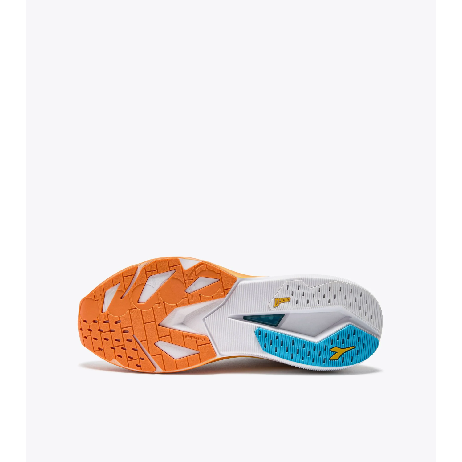 DIADORA - MYTHOS BLUSHIELD VOLO 5 (Homme) WHITE/NECTARINE/LEMON CHROME